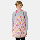 Regenbogen mit rosa Wolke Schürze (Getragen)