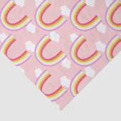 Regenbogen mit rosa Wolke Seidenpapier (Detail)