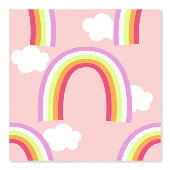 Regenbogen mit rosa Wolke Tapete (Vorderseite)