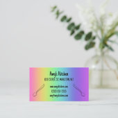 Regenbogen mit Spoons Visitenkarten Visitenkarte (Stehend Vorderseite)