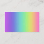Regenbogen mit Spoons Visitenkarten Visitenkarte (Rückseite)