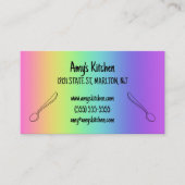 Regenbogen mit Spoons Visitenkarten Visitenkarte (Vorderseite)