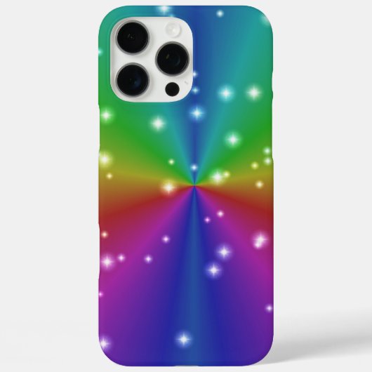 Regenbogen mit Sternen Case-Mate iPhone Hülle (Rückseite)