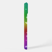 Regenbogen mit Sternen iPhone Hülle (Rechte Seite)