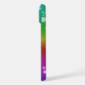 Regenbogen mit Sternen iPhone Hülle (Linke Seite)
