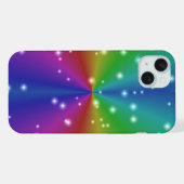 Regenbogen mit Sternen iPhone Hülle (Rückseite (Horizontal))