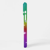 Regenbogen mit Sternen iPhone Hülle (Linke Seite)