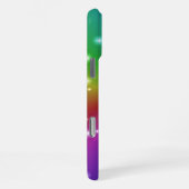 Regenbogen mit Sternen iPhone Hülle (Rechte Seite)