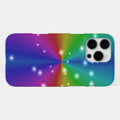 Regenbogen mit Sternen iPhone Hülle (Rückseite (Horizontal))