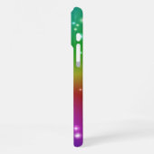 Regenbogen mit Sternen iPhone Hülle (Linke Seite)