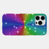 Regenbogen mit Sternen iPhone Hülle (Rückseite (Horizontal))