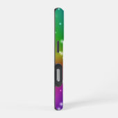 Regenbogen mit Sternen iPhone Hülle (Rechte Seite)