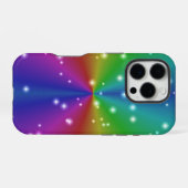 Regenbogen mit Sternen iPhone Hülle (Rückseite (Horizontal))