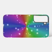 Regenbogen mit Sternen Samsung Galaxy Hülle (Rückseite (Horizontal))
