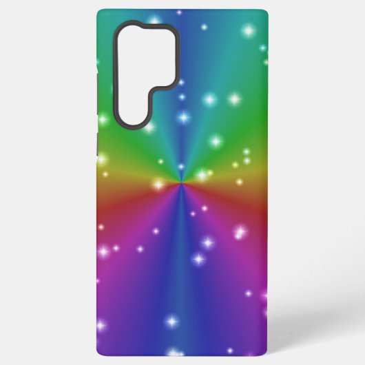 Regenbogen mit Sternen Samsung Galaxy Hülle (Rückseite)