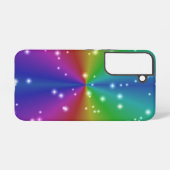 Regenbogen mit Sternen Samsung Galaxy Hülle (Rückseite (Horizontal))