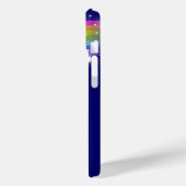 Regenbogen mit Sternen und marineblauer Himmel ind Case-Mate iPhone Hülle (Rückseite / Links)