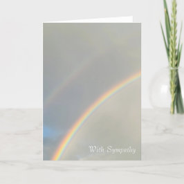 Regenbogen mit Sympathekarte - Leere Innenseite Ankündigung