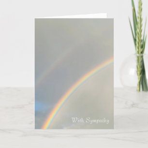 Regenbogen mit Sympathekarte - Leere Innenseite Ankündigung