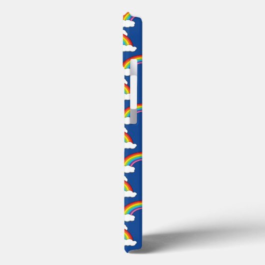 Regenbogen mit weißen Wolken Case-Mate iPhone Hülle (Rückseite / Links)