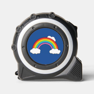 Regenbogen mit weißen Wolken Maßband