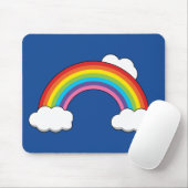 Regenbogen mit weißen Wolken Mousepad (Mit Mouse)