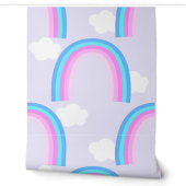Regenbogen mit Wolke Helllila Tapete (Abrollen)