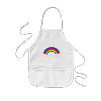 Regenbogen mit Wolken Kinderschürze