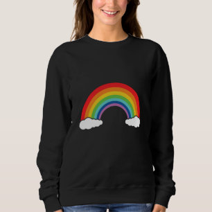 Regenbogen mit Wolken Sweatshirt