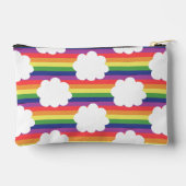 Regenbogen mit Wolken Zubehörtasche (Rückseite)