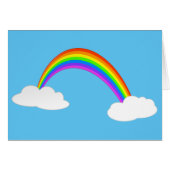 Regenbogen mit Wolkenkarte (Vorderseite (Horizontal))