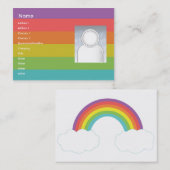Regenbogen - mollig visitenkarte (Vorne/Hinten)