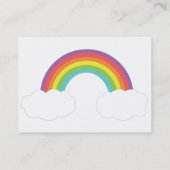 Regenbogen - mollig visitenkarte (Rückseite)