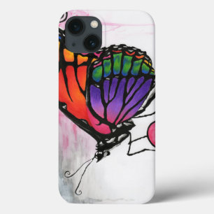 Regenbogen-Monarchfalter-Fantasie-Kunst iPad Fall iPhone 13 Hülle