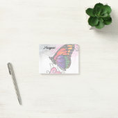Regenbogen-Monarchfalter Original-Fantasy-Kunst Post-it Klebezettel (Büro)