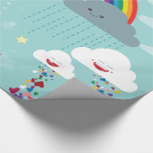 Regenbogen-, Mond-und Stern-Geschenk-Verpackung Geschenkpapier (Ecke)