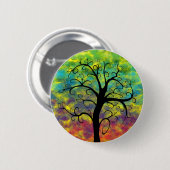 Regenbogen-Mondknopf Button (Vorne & Hinten)