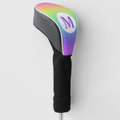 Regenbogen-Monogramm Golf Headcover (angewinkelt)
