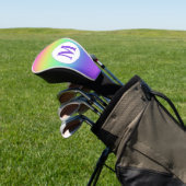 Regenbogen-Monogramm Golf Headcover (In SItu)