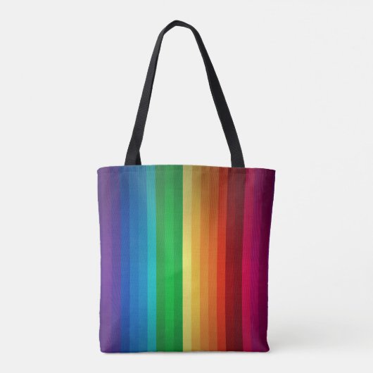 Regenbogen-Monogramm Tasche (Rückseite)