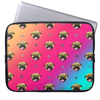 Regenbogen-Mops-Druck-Elektronik-Tasche Laptopschutzhülle