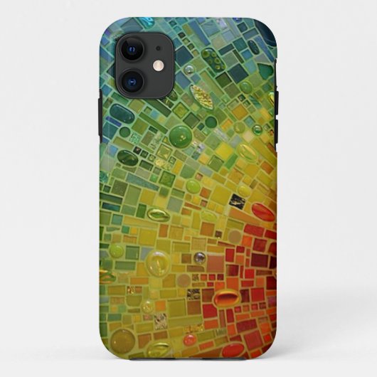 "Regenbogen-Mosaik-Telefon-Kasten " Case-Mate iPhone Hülle (Rückseite)