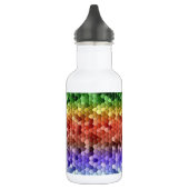 Regenbogen-Mosaikmuster Edelstahlflasche (Links)