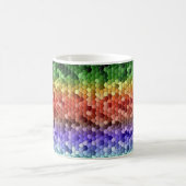 Regenbogen-Mosaikmuster Kaffeetasse (Mittel)