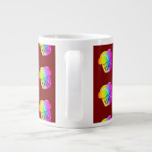 Regenbogen-Muffins-Geschenk Jumbo-Tasse (Rückseite)