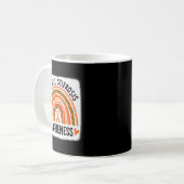 Regenbogen Multiple Sklerose MS Bewusstsein Frauen Kaffeetasse (Vorderseite Links)