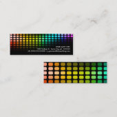 Regenbogen musicmeterz. mini visitenkarte (Vorne/Hinten)