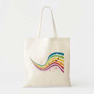 Regenbogen-Musik-Wellen-Taschen-Tasche Tragetasche