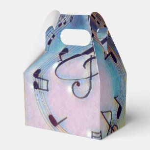 Regenbogen-Musiknote-Bevorzugungskasten Geschenkschachtel