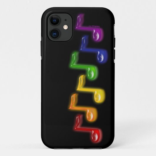 Regenbogen-Musiknoten iPhone 5 Fall Case-Mate iPhone Hülle (Rückseite)